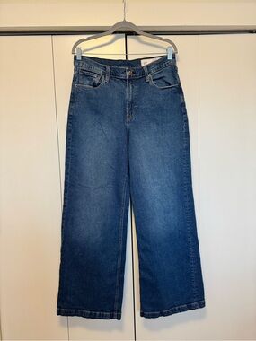 GAP High Rise Stride Wide-Leg Jeans - Size 31, medium wash